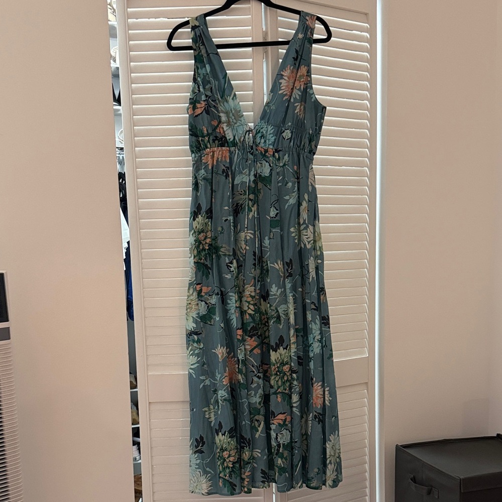 H&M Floral Deep V Maxi Dress - Picture 7 of 14